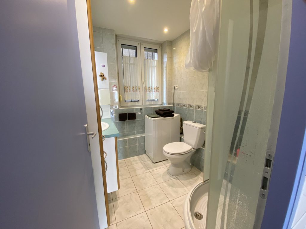 salle de bain chez Louise Appartement meuble en location Meurthe et Moselle 54530